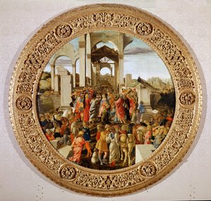 The Adoration of the Kings (detail) by Sandro Botticelli